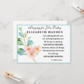 Florale religieuze katholieke gebedden uit St. Ter Kaart (Voorkant / Achterkant in situ)