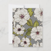 Florale repetities kaart (Achterkant)