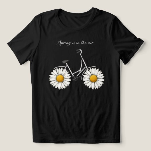 Florale Ride Dames Abstract Fiets T‑Shirt Tri-Blend Shirt (Design voorkant)