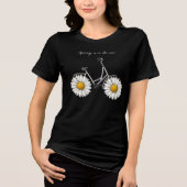 Florale Ride Dames Abstract Fiets T‑Shirt Tri-Blend Shirt (Voorkant)