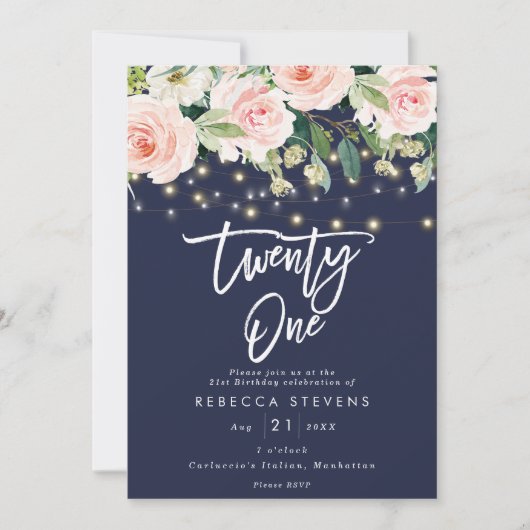 florale roustische verlichting marine 21 ^ ste ver kaart (Voorkant)