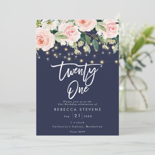 florale roustische verlichting marine 21 ^ ste ver kaart (Staand voorkant)