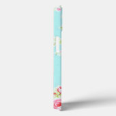  florale rozen blauw roos Case-Mate iPhone case (Achterkant / Rechts)