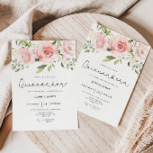 Florale rozen Quinceanera 15e verjaardag Kaart