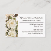  florale Rozen Visitekaartje (Achterkant)