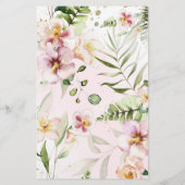 Florale safari dieren voorspelling van baby (Achterkant)