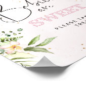 Florale safari's Babies zijn een zoet Poster (Hoek)