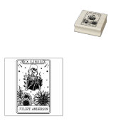 Florale Schedel Boek Tarot Bibliotheek  Rubberstempel (Gestempeld)