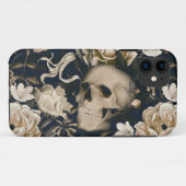florale schedel Case-Mate iPhone case (Achterkant (horizontaal))