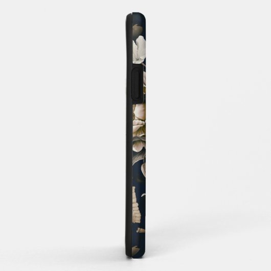 florale schedel Case-Mate iPhone case (Achterkant/rechts)