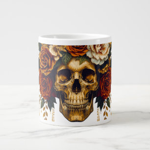 Florale Schedel Mok Elegante Gotische Halloween