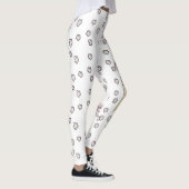 Florale schetsen en liefdeschibi met Valentijn Leggings (Rechts)
