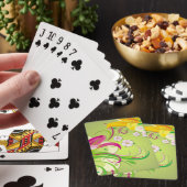 Florale Schildering Gepersonaliseerd Pokerkaarten (Insitu)