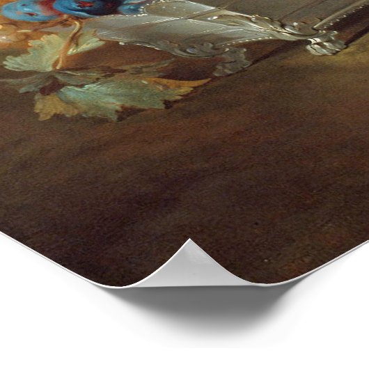 Florale schildering van buitenste aap poster (Hoek)