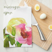 Florale Schrift Romeinen 8:28 Theedoek (Quarter Fold)