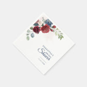 Florale Script Huwelijksfeest Papieren Servetten (Hoek)