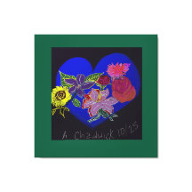 Florale Sessie Opgespannen Canvasprint