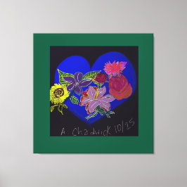 Florale Sessie Opgespannen Canvasprint Canvas Afdruk