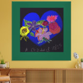 Florale Sessie Opgespannen Canvasprint Canvas Afdruk (Insitu (Woonkamer))