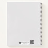 Florale Silhouet | Modern Bruid & Bruidegom Kunst Notitieboek (Achterkant)