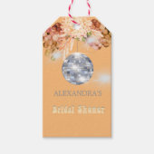 Florale Sinaas Disco Bal Bruidsfeest Sticker  Cadeaulabel (Voorkant)