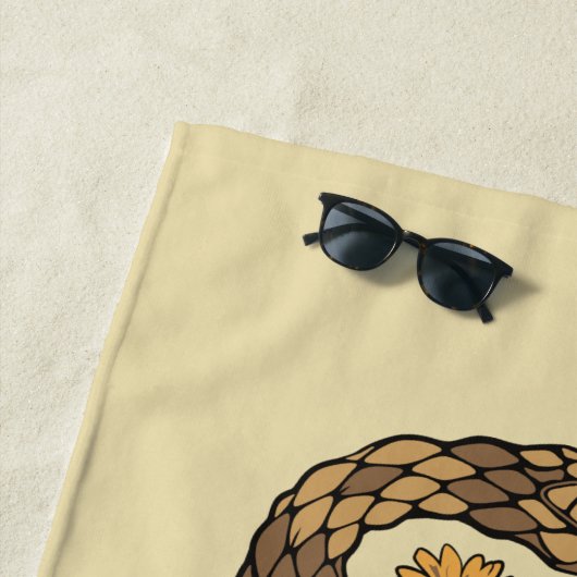 Florale slang strandlaken (In situ)