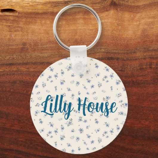 florale sleutelhanger (Achterkant)