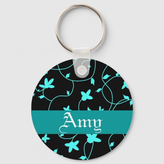 Florale Sleutelhanger - Personaliseer het! (Voorkant)