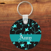 Florale Sleutelhanger - Personaliseer het! (Voorkant)