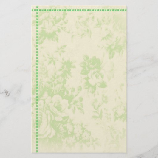 florale staionair briefpapier (Voorkant)