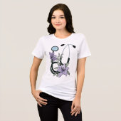 Florale stethoscoop – Genezing in bloei Tri-Blend Shirt (Voorkant volledig)