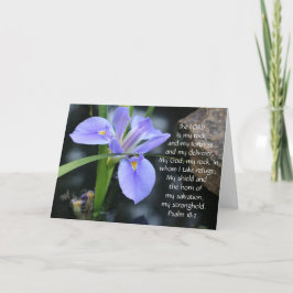 Florale sympathie, Scripture Verse over de kracht  Kaart
