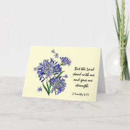 Florale sympathie, Scripture Verse over de kracht Kaart