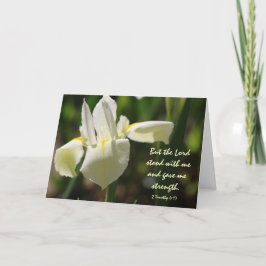 Florale sympathie, Scripture Verse over de kracht Kaart