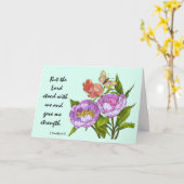 Florale sympathie, Scripture Verse over Gods krach Kaart (Gele Bloem)