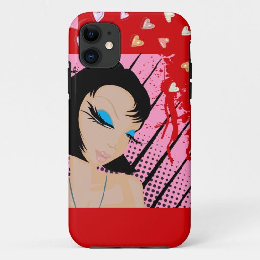 Florale tak met vogels iPhone 5 hoesje (Achterkant)