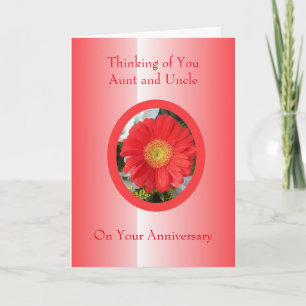 Florale tante oom gepersonaliseerde huwelijksverja kaart