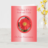 Florale tante oom gepersonaliseerde huwelijksverja kaart (Gele Bloem)