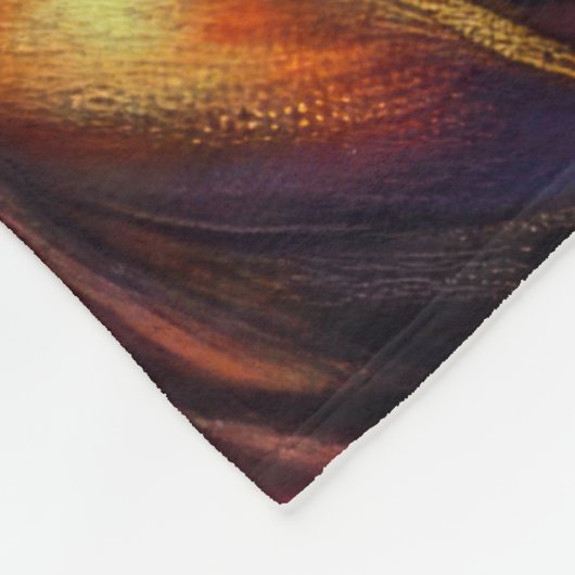 Florale Tekening Kerst Florale Initiaal Fleece Deken (Hoek)