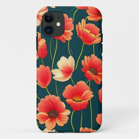 florale telefooncel Case-Mate iPhone case (Achterkant)