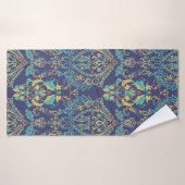 Florale textuur. Damask naadloos  patroon. Badhanddoek (Badhanddoek)