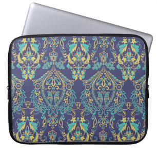 Florale textuur. Damask naadloos  patroon. Laptop Sleeve