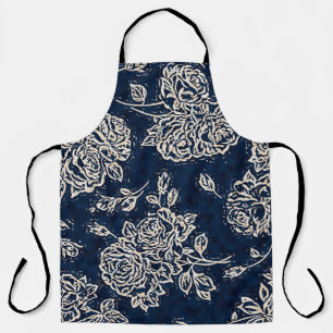 Florale textuur herhaalt moderne patronachtergrond schort