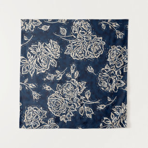 Florale textuur herhaalt moderne patronachtergrond wandkleed