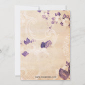  florale theepartij Vrijgezellenfeest Invites Kaart (Achterkant)