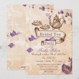  florale theepartij Vrijgezellenfeest Invites Kaart