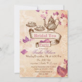 florale theepartij Vrijgezellenfeest Invites Kaart (Voorkant)