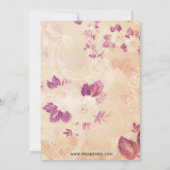 florale theepartij Vrijgezellenfeest Invites Kaart (Achterkant)