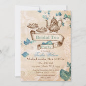  florale theepartij Vrijgezellenfeest Invites Kaart (Voorkant)
