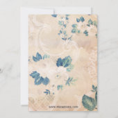  florale theepartij Vrijgezellenfeest Invites Kaart (Achterkant)